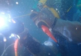 Underwater Weld repairs