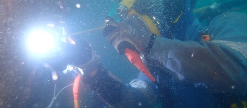 Underwater Weld repairs