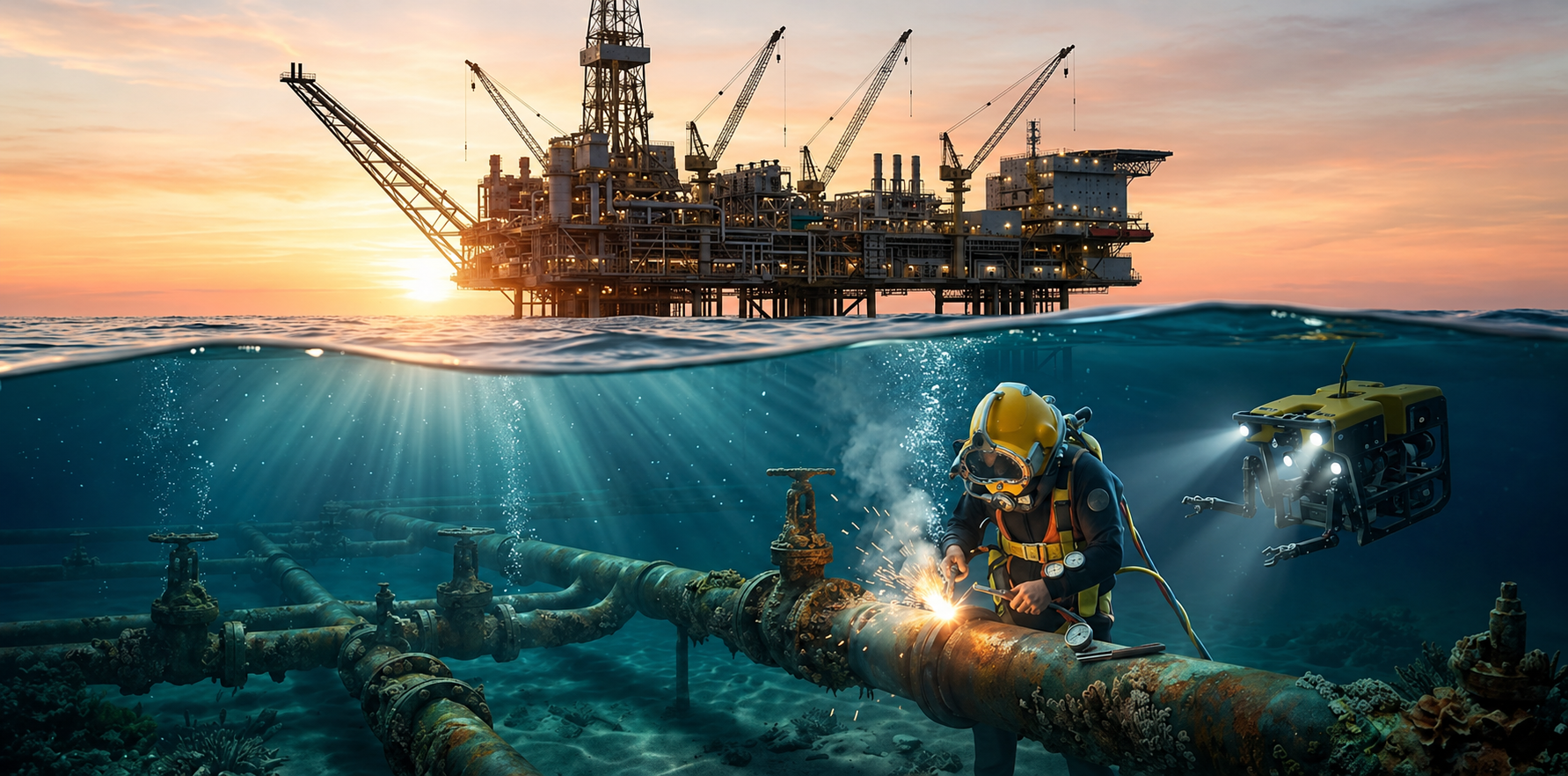 Offshore Platform & Pipeline Support Services: Professional Subsea, Inspection, Maintenance, and offshore Diving Solutions